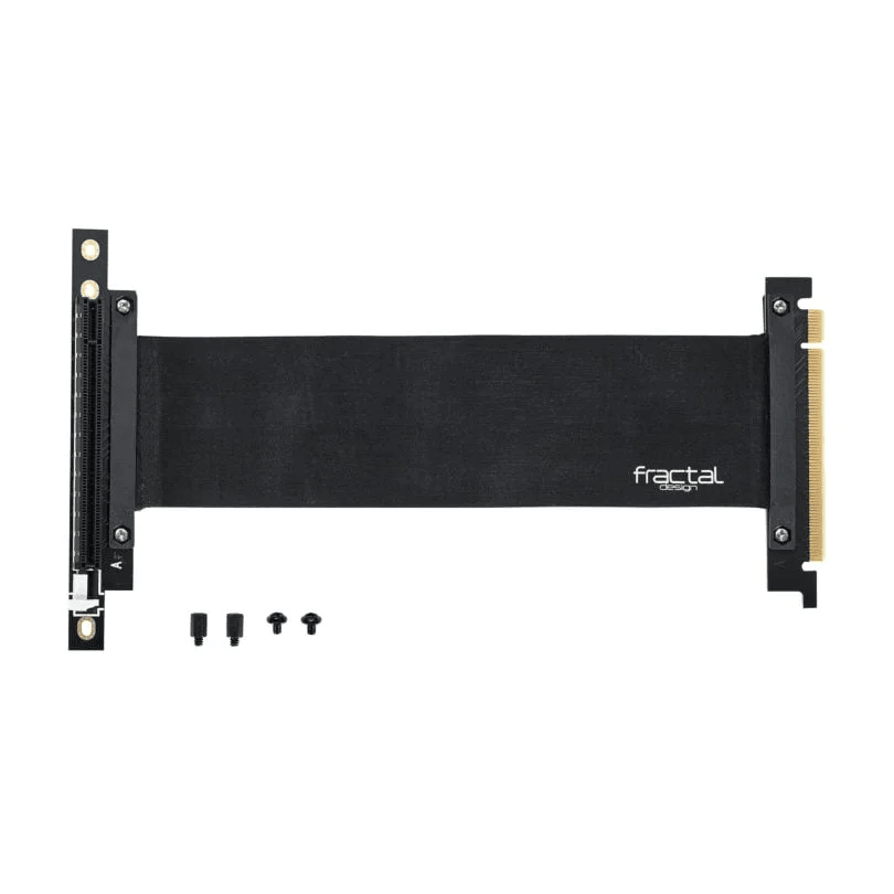 Fractal Flex VRC-25 PCIe Riser Cable Kit, Extra-long 210 mm heavy gauge ribbon cable, 2.5 slot vertical GPU mount | Flex VRC-25 image