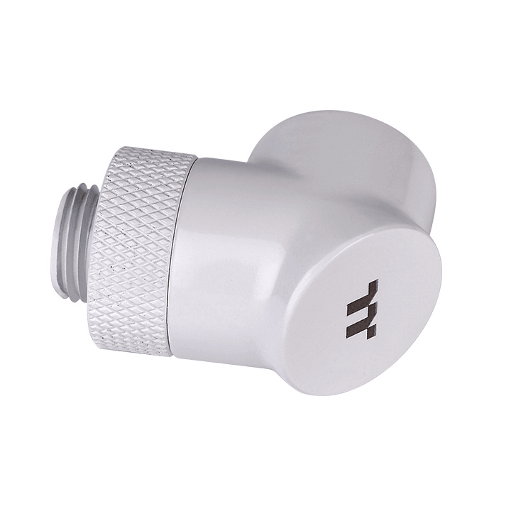 Thermaltake Pacific G1/4 90 Degree Adapter ??? White (2-Pack Fittings) CL-W052-CU00WT-A image