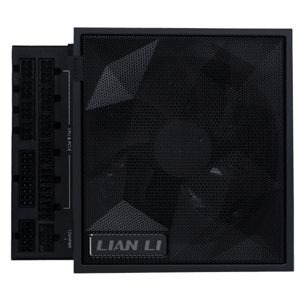 Lian Li EDGE GOLD 1200W ATX PSU Power Supply, ATX 3.1, PCIe 5.1 ready, Detachable USB hub with 4 internal USB 2.0, Removable magnetic fan dust filter, Fully modular braided-texture cables, 80 PLUS Gold efficiency, Black | G9P.EG1200G.BH00.UK image