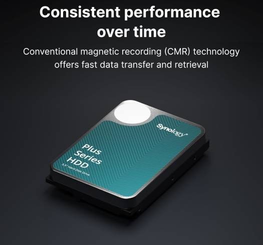 Synology Synology 8TB HAT3300 Plus Series SATA III 3.5" Internal NAS HDD, 256MB Cache, 5400 rpm Rotational Speed, Up to 202 MB/s Sustained Transfer Rate, 1 Million Hours MTBF | HAT3300-8T - product view 1 of 4