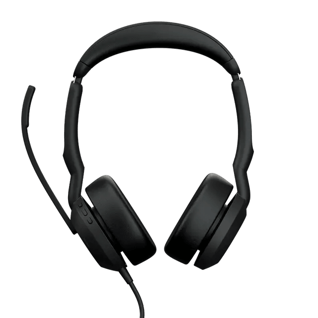 Jabra Evolve2 50 Wired Stereo Headset AirComfort Technology, Noise-Cancelling Mics & Active Noise Cancellation, MS Teams Certified, Works with All Other Platforms,USB-C, Black | 25089-999-899 image