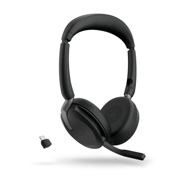 Jabra Evolve2 65 Flex - USB-C UC Stereo Portable Professional Headset, Active Noise Cancellation (ANC), Up to 32 hours | 26699-989-899 image