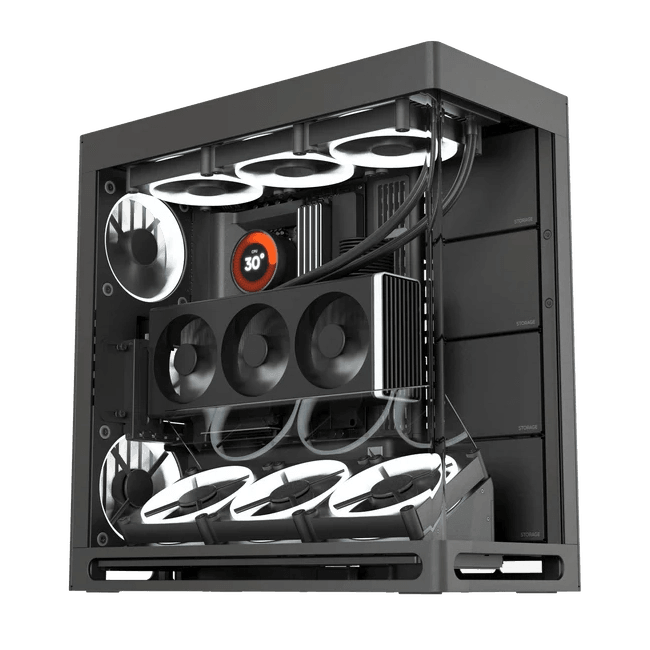 HAVN HAVN HS 420 AMD Gaming PC, AMD 7800X3D RYZEN 7, RTX 4080 SUPER 16GB OC, 64GB (2x32GB) DDR5 6000MTs, 4TB NVME, AIO CPU Liquid Cooler - product view 1 of 1
