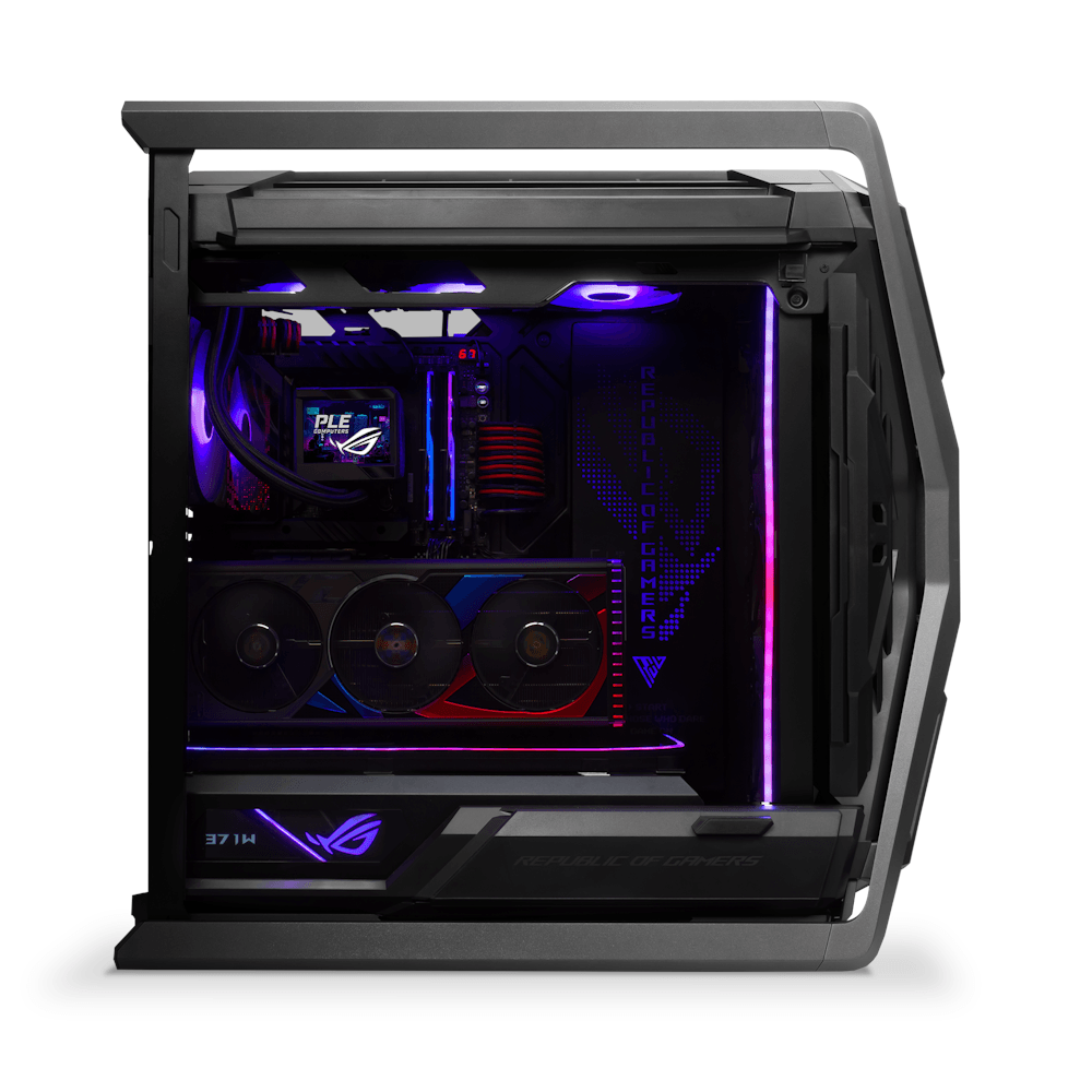 Redragon Nanotech MS Pro Optimised Custom Graphics Workstation, Core i9 14900K, RTX 4090 24GB GAMING OC, 128GB (4x32GB) DDR5,  4TB (2x 2TB) PCIe M.2 2280 SSD, ARGB 360mm AIO Liquid CPU Cooler, 1200W 80+ Platinum, WiFi + BT, 1 Year Warranty - product view 1 of 4