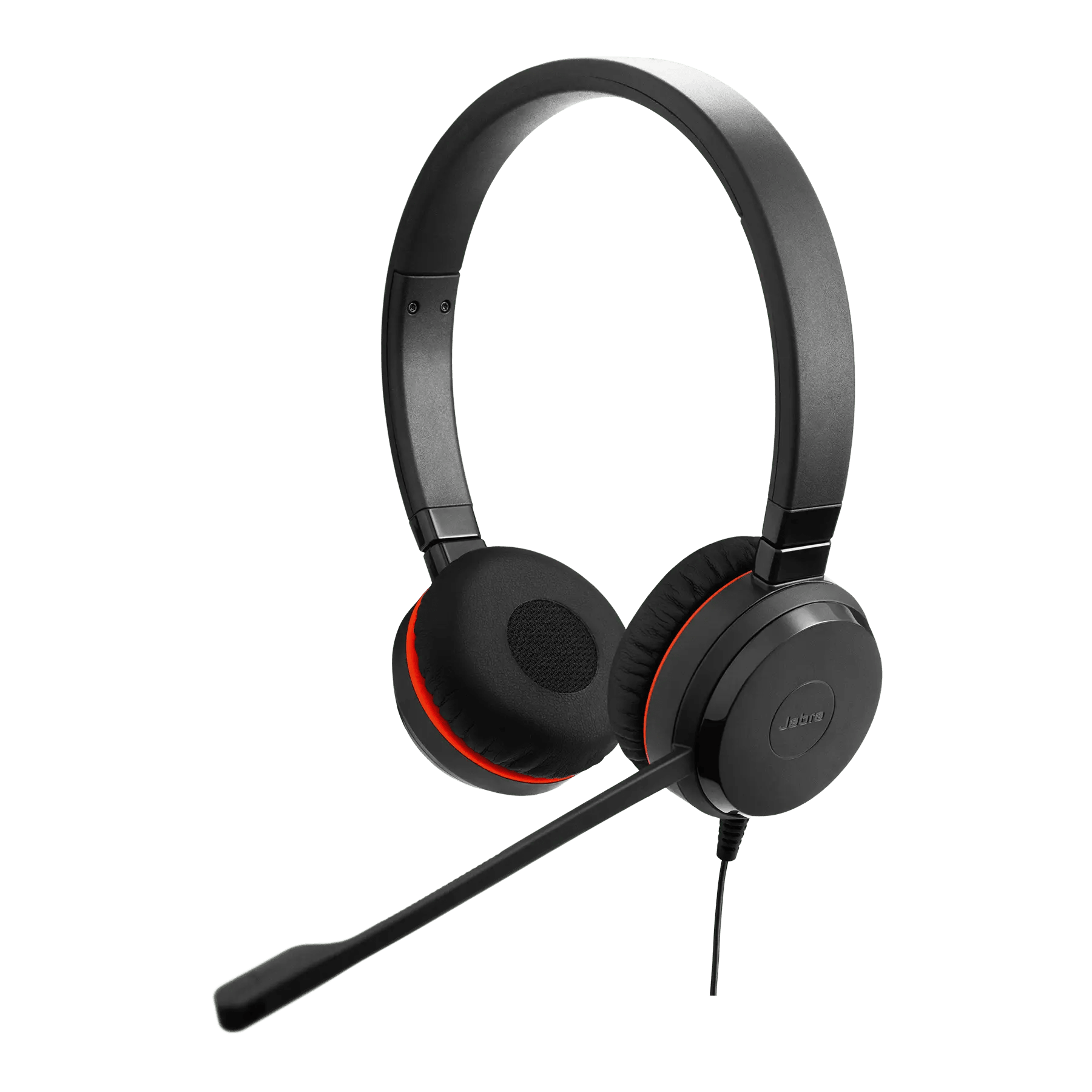 Jabra Evolve 20SE MS Stereo Wired Headset, Noise Isolating, Noise Cancelling Microphone, In-Cord Volume Control, Uni-directional Mic Mode, USB-C / A Connectivity, Black | 4999-823-369 image