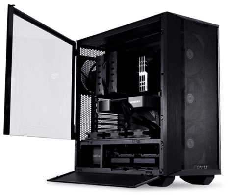 Gaming PC AMD Ryzen 7 7800X3D 8 Cores 16 Threads, RTX 4090 24GB  AORUS GPU, 64 GB DDR5 RAM 6400MHz  (2x32GB ), Samsung 4TB SSD Gen 4, 1200 W PSU 80 PLUS Gold, 360mm Liquid Cooler, Wi-Fi + BT image
