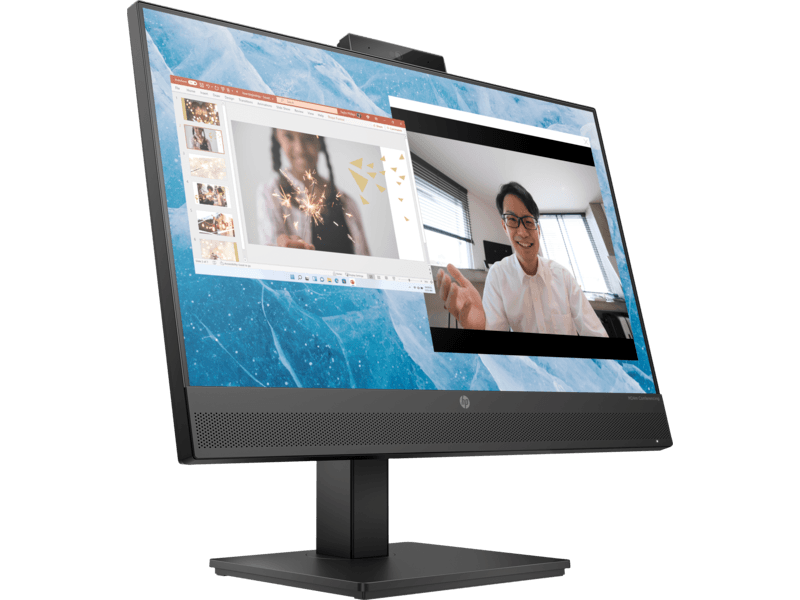 Hp HP M24m Conferencing Monitor, 23.8" FHD IPS Display, 75Hz Refresh Rate, 5ms GtG w/ overdrive Response Time, 16 9 Aspect Ratio, Built-In Noise Cancelling Microphone & 5MP Camera, Black | 678U5AA#ABV - product view 1 of 4