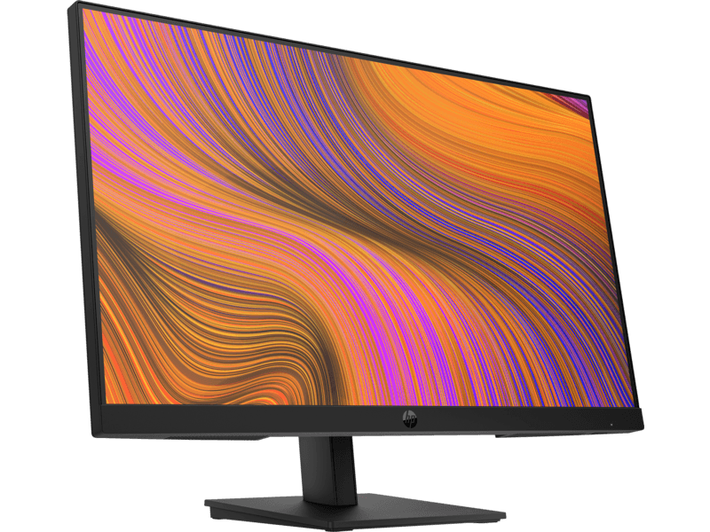 Hp HP P24h G5 24" Monitor, FHD (1920 x 1080) 60 Hz IPS Display, 5ms GtG Response Time, 8 bit Colors, 2W Dual Speakers, Low Blue Light Mode, 100mm x 100mm VESA, DisplayPort/HDMI/VGA, Black | 64W34AA - product view 1 of 9
