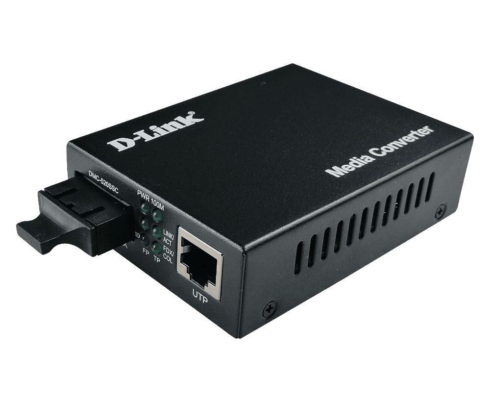 D-Link DMC-520SSC 100Base-TX to 100Base-FX Single-mode Fiber (SC) Media Converter   H/W VER.:E1 --F/W VER 1.00 image