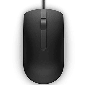 Dell MS116 USB Wired Optical Mouse, 1000 DPI Optical Tracking, 6ft Cable, Black | 570-AAIR image