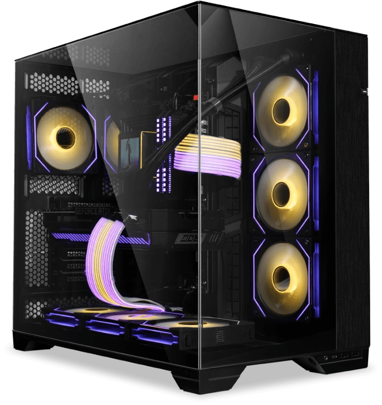 Nanotech Lian Li Vision Dynamic L7 Gaming PC, Intel Core i9 14900KS 24 Cores 32 Threads, ASUS Nvidia RTX 4090 24GB, 64GB DDR5 RAM, 990 Pro 2TB SSD NVMe, 1200W 80+ Gold, AIO ARGB CPU Liquid Cooler, WiFi+BT - product view 1 of 4