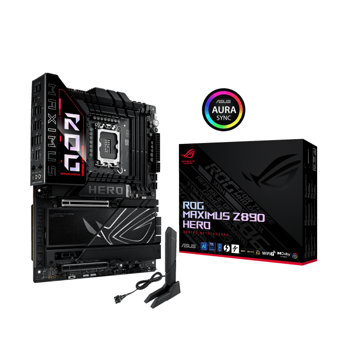 Intel Core Ultra 9 285K Processor X ASUS ROG MAXIMUS Z890 HERO Motherboard | Ultra Series Combo  image