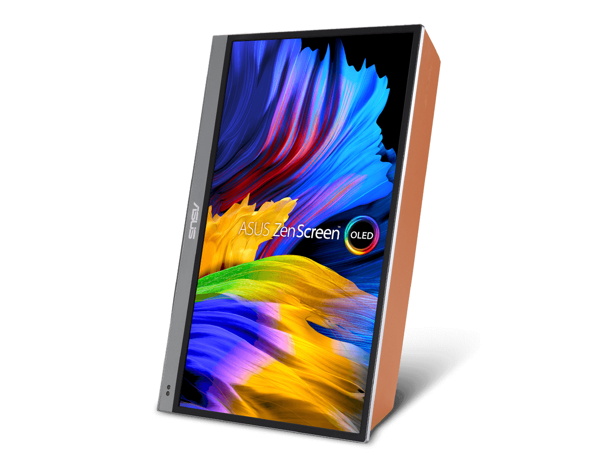 Asus ASUS ZenScreen OLED MQ16AH 15.6" FHD Portable Monitor, 1ms Response Time, OLED, 100% DCI-P3, HDR-10, Proximity Sensor, Smart Case, USB-C, Mini HDMI, Silver | 90LM07SV-B01170 - product view 1 of 3