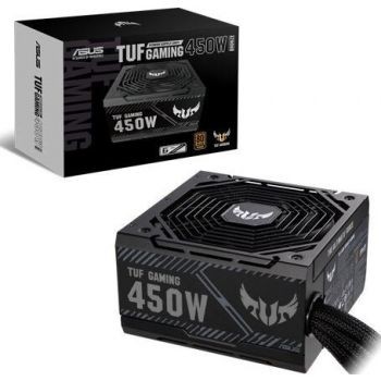 Asus Asus TUF Gaming 450B 450W Power Supply, 80Plus Bronze, PSU, PCI-E 6+2-pin x2, Fan Size 135mm | 90YE00D3-B0NA00 - product view 1 of 3