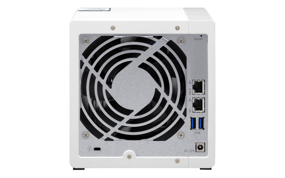 QNAP QNAP  TS-431P3-2GB Quad-core 1.7GHz NAS with 2.5GbE and Feature-rich Applications for Home & Office, 4x 3.5-inch SATA 6Gb/s, 3Gb/s, 2GB SODIMM DDR3, 32-bit ARM | TS-431P3 - product view 1 of 5