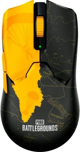 RAZER Razer Viper V2 Pro HyperSpeed Wireless Gaming Mouse, PUBG Battleground Edition, 59g Ultra Lightweight, Optical Switches, Gen-3-30K DPI Optical Sensor, 80H Battery, Black - Yellow | RZ01-04390600-R3M1 - product view 1 of 5