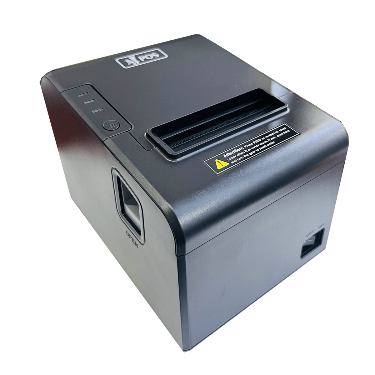 MJPOS Thermal Receipt Printer, Print Speeds Up To 230 mm/sec, USB +  LAN Interfaces, 72mm Printing Area, Partial Auto Cutter, Black | MJ330 image