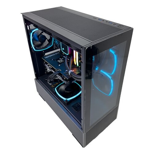 Nanotech SKy Two Built Gaming PC, Core i5-14500 14th Gen, NVIDIA 3050 DUAL 6GB OC, 16GB (2x8GB) 6000 RGB DDR5, 1 TB NVMe, AIO Cooler, 650W - product view 1 of 3
