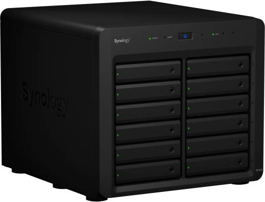 Synology DX1222 12-Bay Expansion Unit, 12 x 3.5" or 2.5" SATA Drive Bays, 1 x Mini-SAS HD Port, Supports Hard Drives and SSDs, Seamless Storage Expansion, For DS3622xs+ & DS2422+, Black | DX1222 image