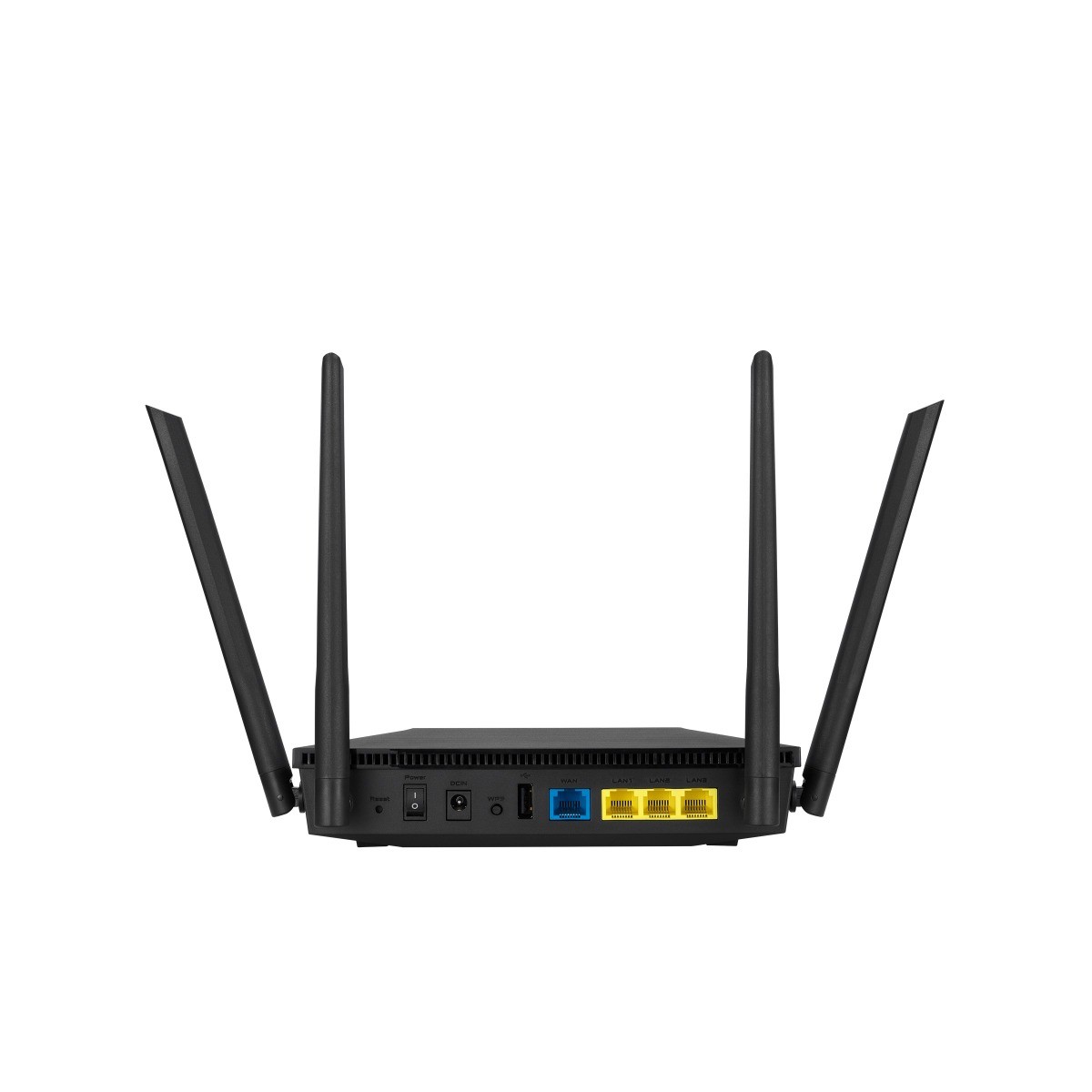 Asus ASUS RT-AX53U AX1800 WiFi 6 Router, 1800Mbps Speed, 4 Gigabit Ports, MU-MIMO and OFDMA, AiProtection Classic Security | 90IG06P0-MO3500 - product view 1 of 5