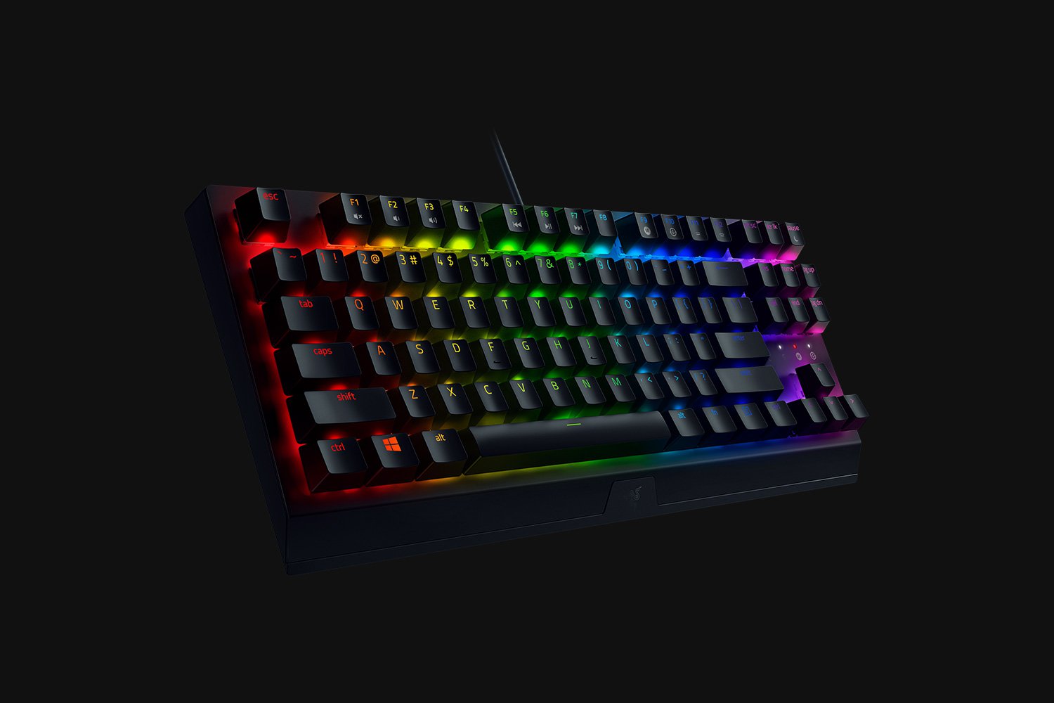 Razer BlackWidow V3 Mini HyperSpeed Phantom Edition 65% Wireless Mechanical Gaming Keyboard, Green Mechanical Switches, RGB Customizable Backlighting, US Layout, Black | RZ03-03892000-R3M1 image