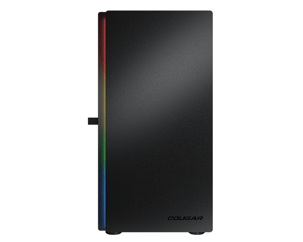  Cougar Purity RGB Mini Tower Case, 3mm Hinged Tempered Glass Panel, 1x Pre-Installed aRGB Fan, Up to 5xFan & 240mm Radiator Support, Black | 385PC40.0002 image