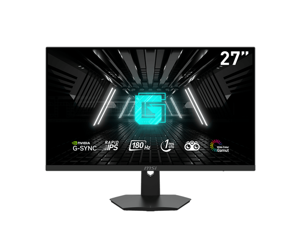 MSI 27??? FHD (1920 x 1080) Non-Glare with Super Narrow Bezel 180Hz 1ms 16:9 HDMI/DP G-sync Compatible HDR Ready HDR Ready IPS Gaming Monitor (G274F),Black | 9S6-3CC2CH-207 image