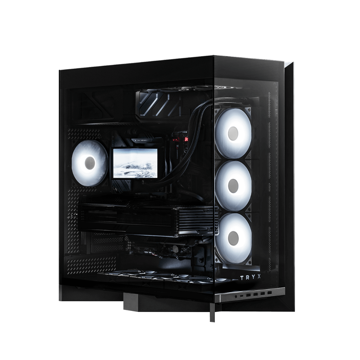 AMD 9950X3D X 9070XT Gaming & Rendering PC, AMD Ryzen 9 9950X3D, RX9070 XT AMD RADEON 16GB, 64GB (2x 32) 6000 CL30, 4TB NV3 NVMe 6000MB/s, 1000W, WiFi 7 image