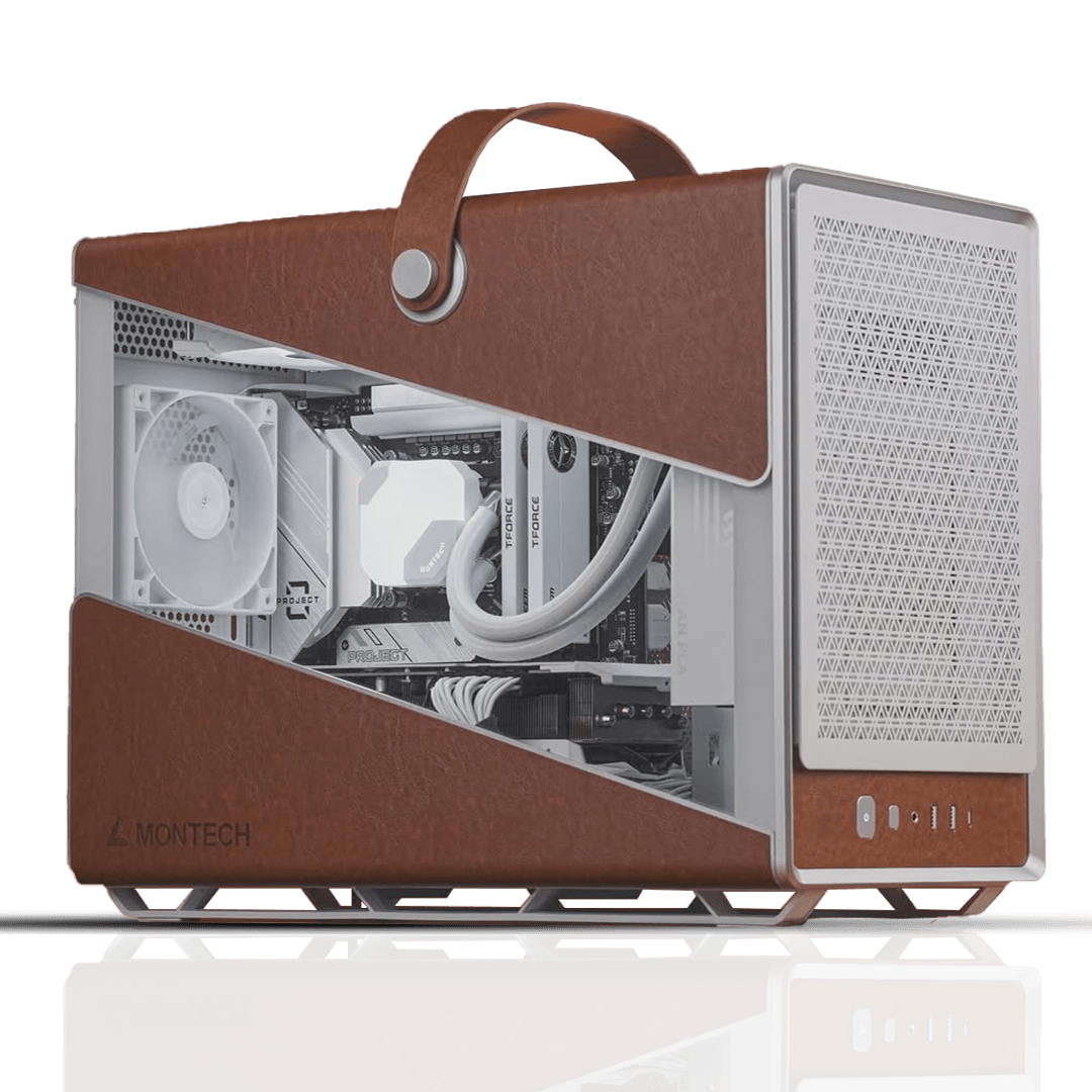 Portable High-end White Gaming PC: Ryzen 7 7800X3D, RTX 5070 12GB, 32GB DDR5, 1TB NVMe image