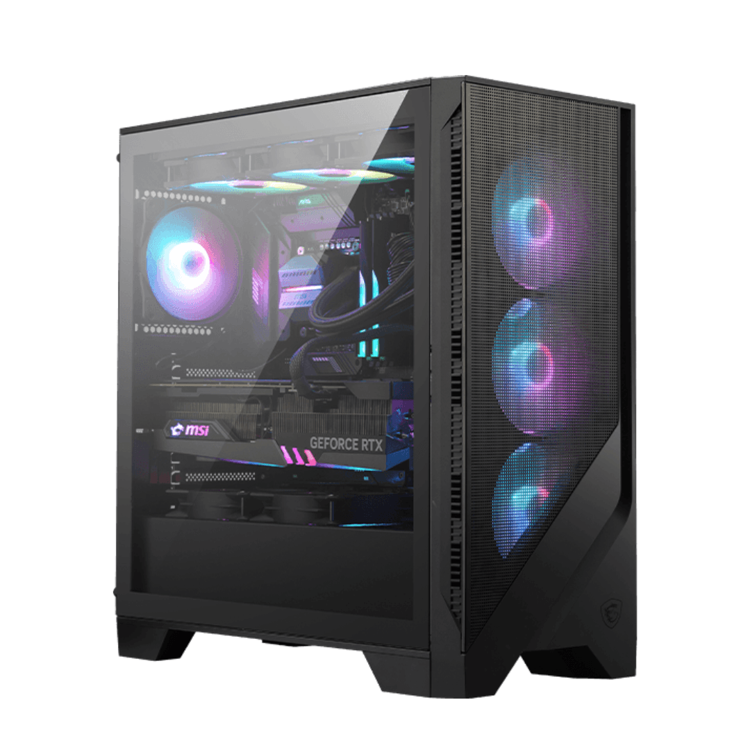 Ultimate MSI Gaming PC, AMD Ryzen 7 7800X3D, 8 Cores, 16 Threads, 5.0GHz, RTX 5060 Ti 16GB GDDR7, 32GB (2x16GB) DDR5 6000MHz , M480 PRO 1TB PCIe 4.0 NVMe, AIO Liquid Cooler, 650W, WiFi BT image