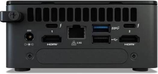 ASUS NUC 13 Pro Kit, NUC13ANHi5, Core i5-1340P Processor, 4xUSB, M.2 22x80 NVMe; 22x42 SATA, 2.5'' SATA slot, 2,5Gbe LAN, 2xHDMI, 2x Thunderbolt 4 (USB-C+DP), EU cord, single unit | 90AB3ANH-MR6120 image