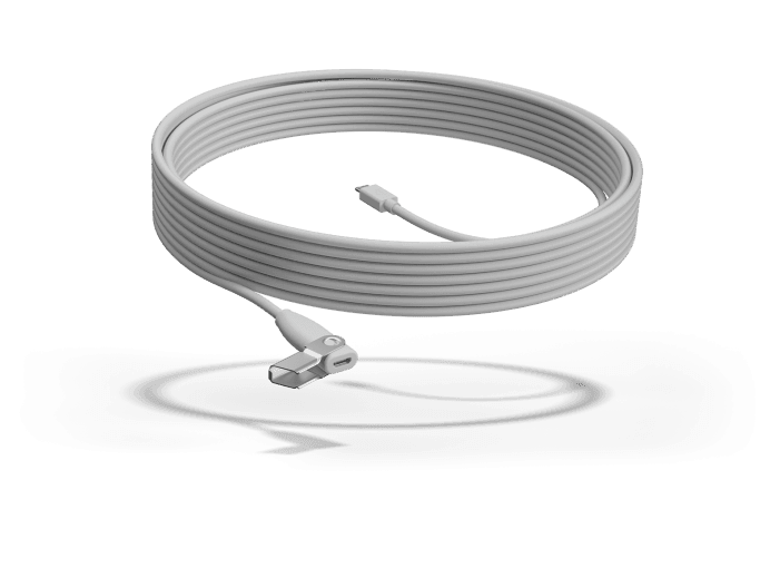Logitech Rally Mic Pod Extension Cable 10 meter extension cable,  OFF ??? White | 952-000047 image