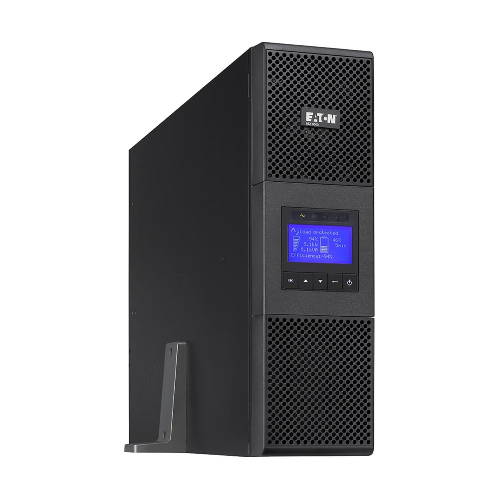 Eaton 9SX UPS, 5000 VA, 4500 W, Input: Hardwired, Outputs: (8) C13, (2) C19, Hardwired, Rack/tower, 3U ,9SX5KiRT,743172039347 image