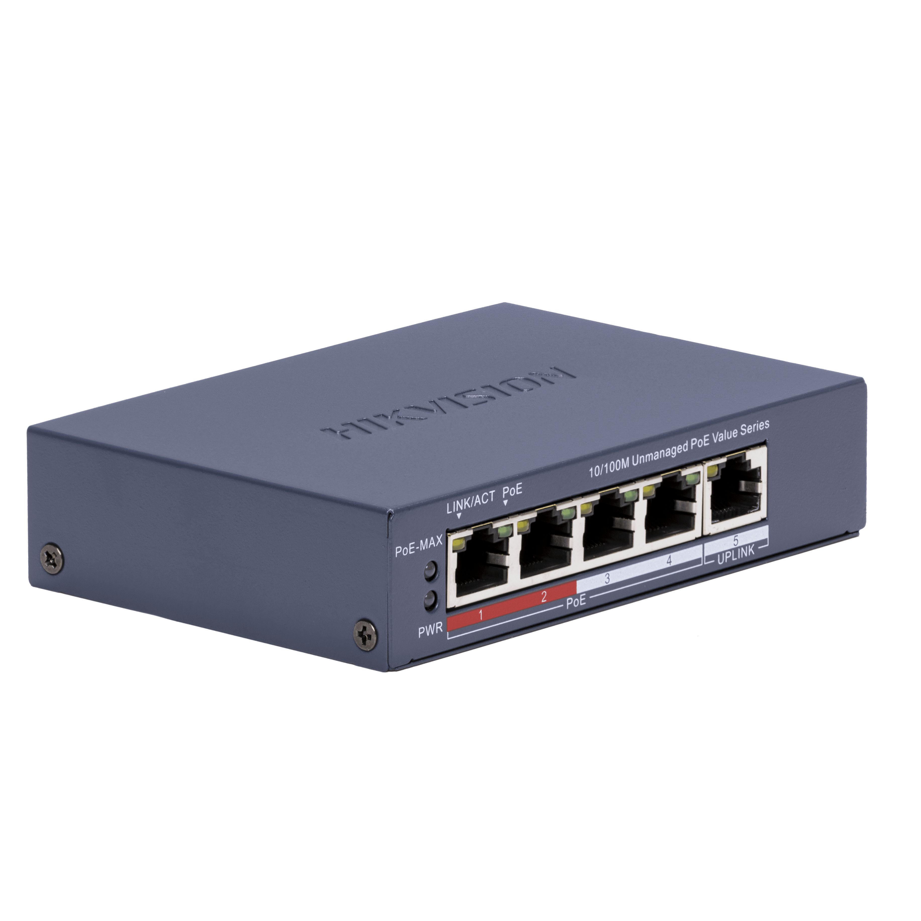 Hikvision DS-3E0105P-E/M(C) 4 Port Fast Ethernet Unmanaged POE Switch image