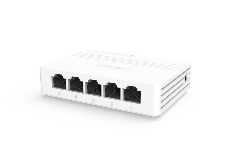 Hikvision DS-3E0505D-E 5 Port Gigabit Unmanaged Desktop Switch, 5 x 10/100/1000 Mbps Ethernet Ports image