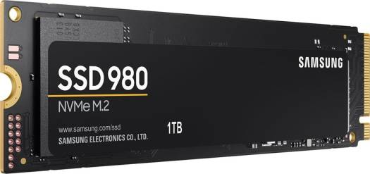 Samsung 980 1TB SSD, PCIe Gen 3.0 x4, NVMe 1.4, Form Factor M.2 (2280), Up to 3,500 MB/s Sequential Read and 3,000 MB/s Write, V-NAND 3-bit MLC, HMB(Host Memory Buffer) | MZ-V8V1T0BW image