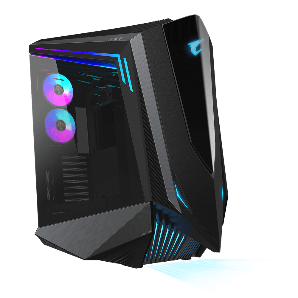 Gigabyte AORUS C700 GLASS Full Tower E-ATX Case, Full-Size Tempered Glass Both Side Panel, MB up to E-ATX, Up to 420mm Cooler, Black | GB-AC700G image