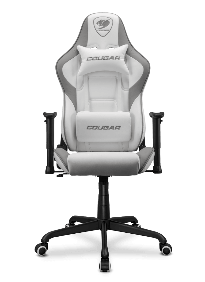 Cougar ARMOR Elite White Gaming Chair, Premium PVC Leather, 2D Armrest, Piston Height Adjustment, Class 4 Gas Lift, 160 Degree Recline, Max Loading 120kg, Royal, White | 3MELIWHB.0001 image