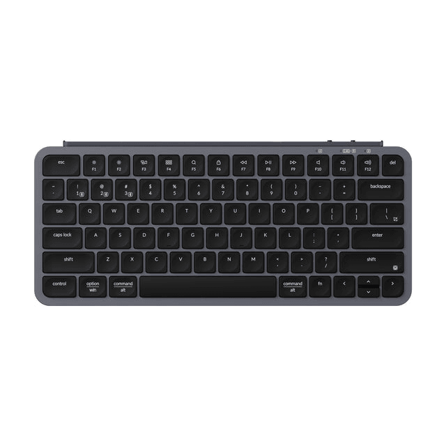 Keychron B1 Pro Ultra-Slim Wireless Keyboard,  2.4 GHz, Bluetooth, and a wired connection, Mac, Windows, And Linux, Space Gray | B1P-K1 image