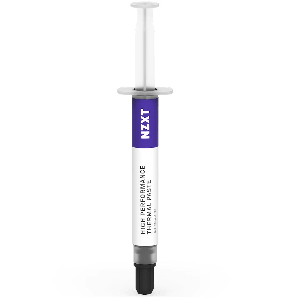 NZXT High-performance Thermal Paste (3g), Excellent thermal conductivity performance, Non-electrically conductive and non-curing which prevents short-circuiting, Easy to apply and clean, Versatile uses (CPU, GPU) Long life span | BA-TP003-01 image