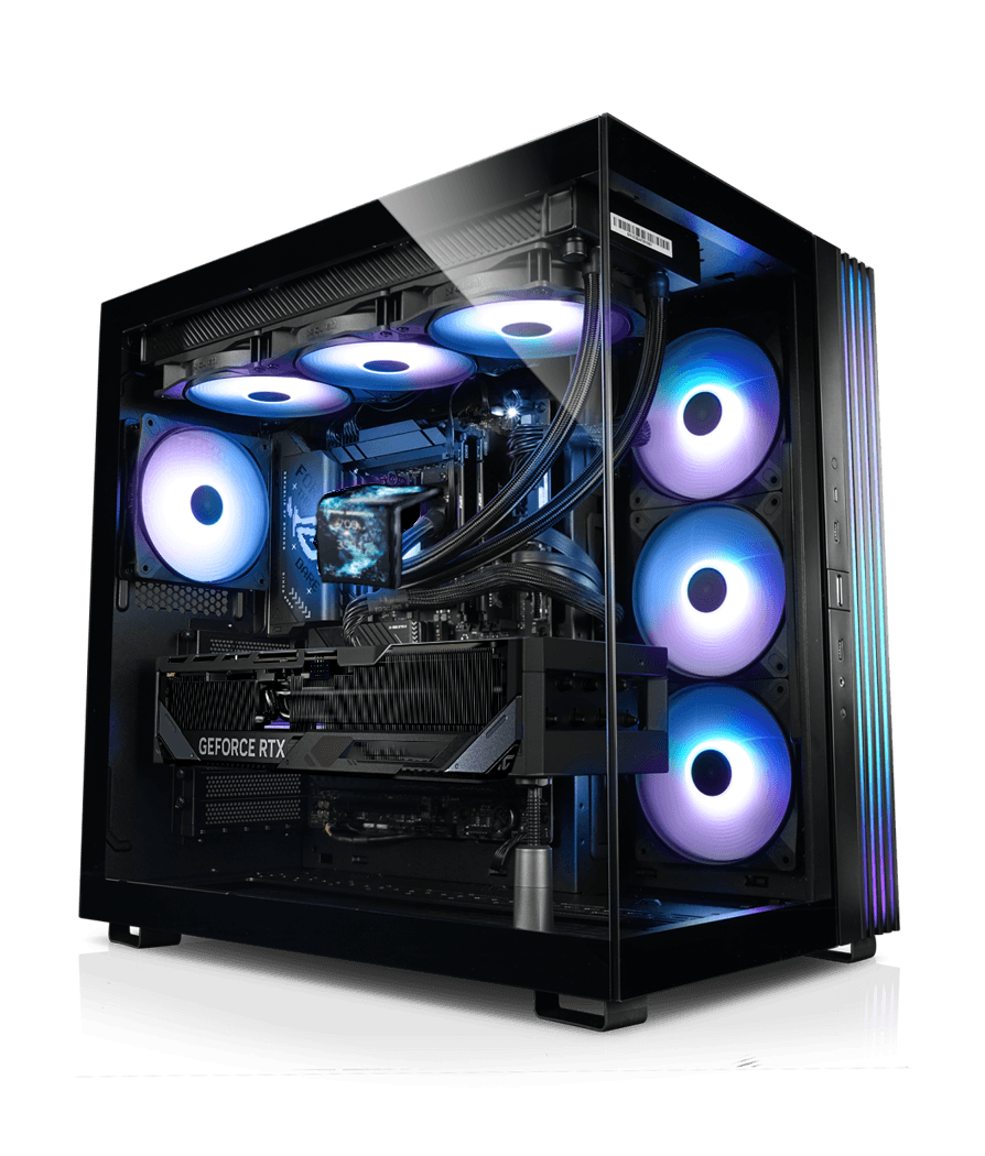 Extreme Gaming PC: Intel Core Ultra 9 285K + ROG ASTRAL RTX 5090 OC 32GB, 96GB DDR5 7000MHz, 4TB PCIe Gen5 SSD (14,100MB/s), 360mm 2K AMOLED AIO, 1000W Platinum PSU, WiFi 7, Be Quiet! Light Base 600 LX image