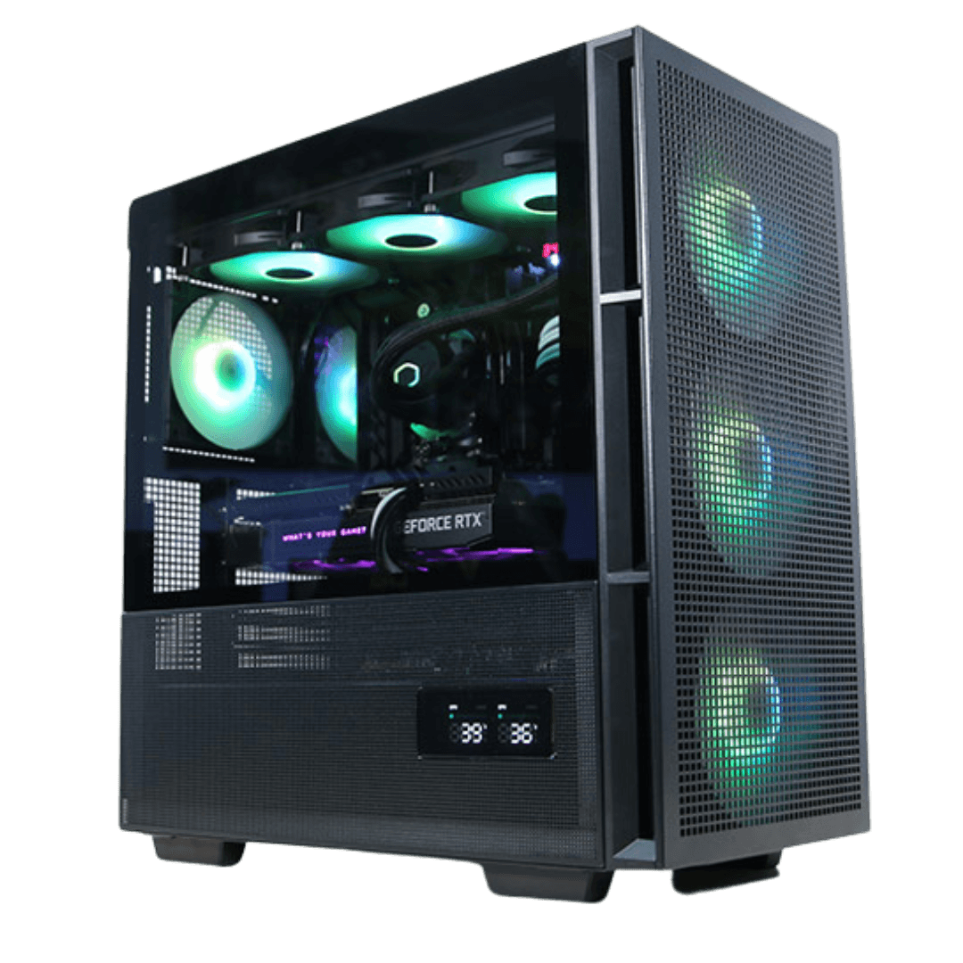 MSI Powered High-end Productivity PC, AMD Ryzen 7 9700X, RTX 5070 12GB GDDR7, 32GB (2x16GB) DDR5 6000MHz, 1TB NVMe, AIO Liquid Cooler, WiFi, 850W image