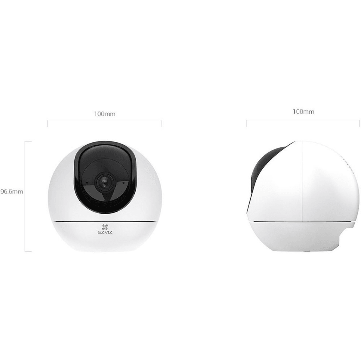 EZVIZ H6 3K Smart Home Wi-Fi Camera, Panoramic View, Color Vision with Starlight Lens, AI-Powered Human & Pet Shape Detection, Waving-Hand Recognition & Control, Auto-Zoom Tracking, Loud Noise Detection, Two-Way Calling, Privacy Shutter image