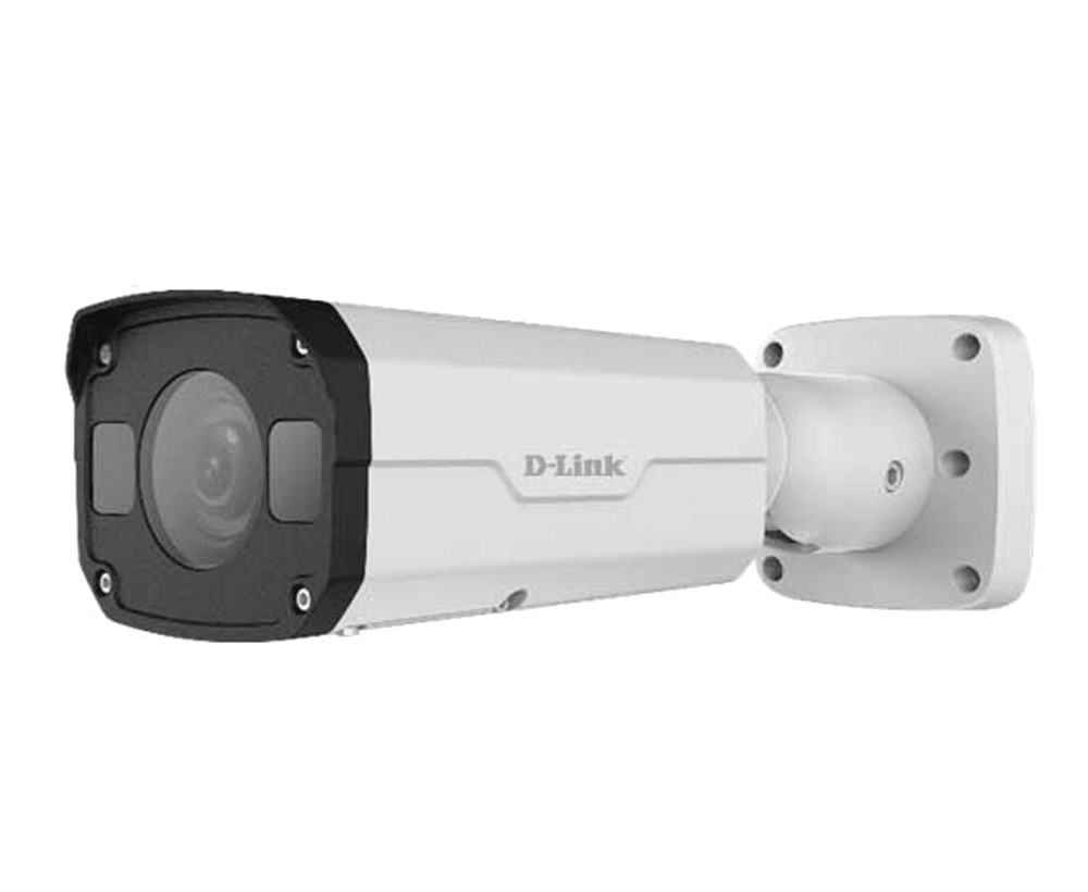 D-Link 2MP Motorized Varifocal Network Bullet Camera, 1/2.8" 2 MP Progressive Scan CMOS sensor Motorized Vari-focal Lens 2.8-12mm, Ultra H.265/H.265/264, MJPEG Video Compression, 10/100 Mbps PoE Port, Smart IR Range 30m, 2-way Audio, IP67| DCS-F5732E image