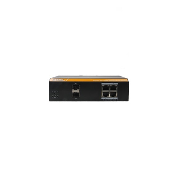 D-Link DGS-F3004P-2S, Layer 2 Gigabit Outdoor Smart Managed Switches, equipped with 4 PORT 100/1000BASE-T PoE ports & 2SFP Industrial Switch image
