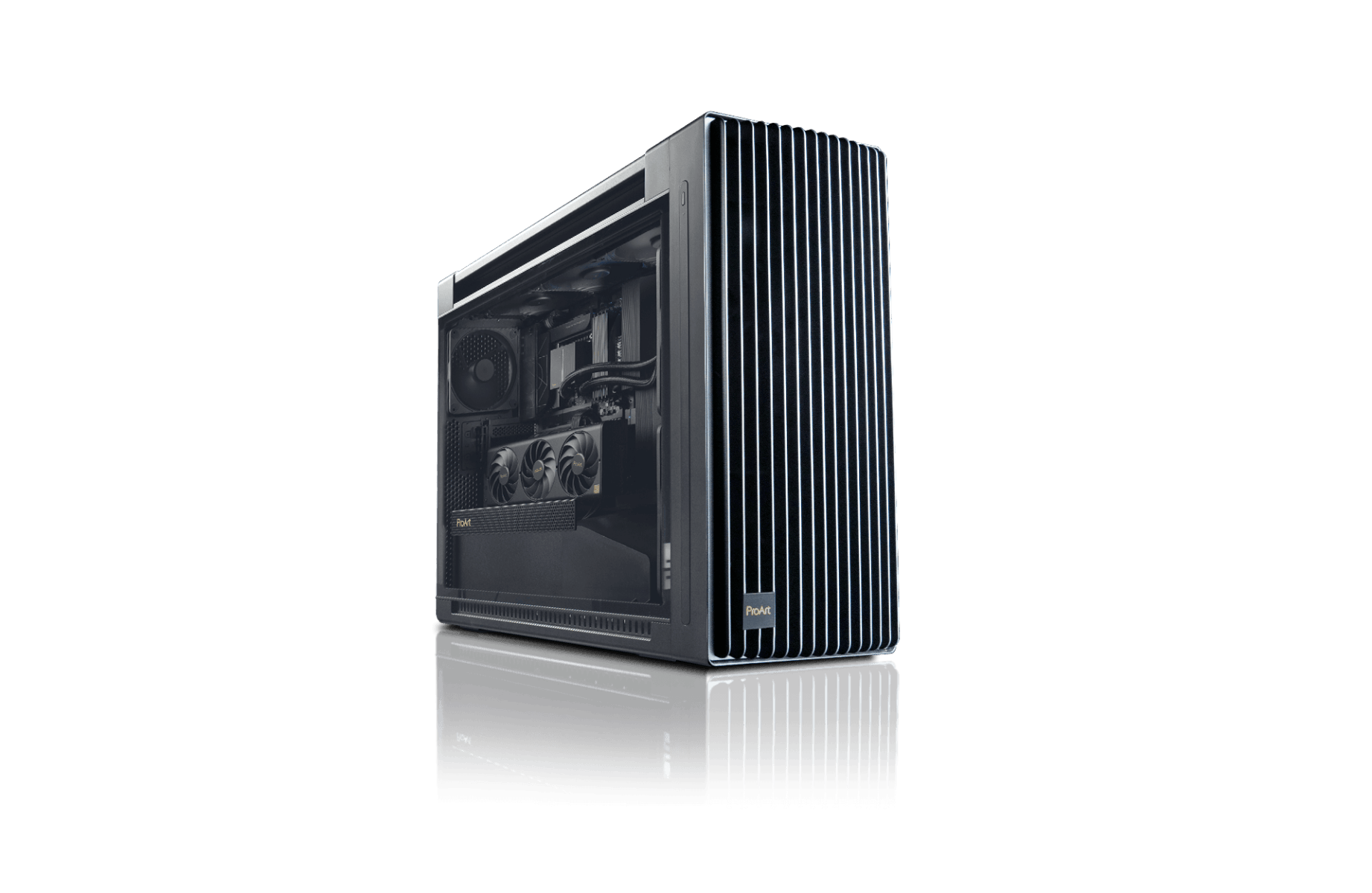 Nanotech Dark Beast Gaming & Rendering PC: Core i9 14900K, NVIDIA Quadro RTX 6000 24 GB GDDR6 ECC, 64GB (2x32GB) DDR5 DRAM 6400MT/s, 4TB NVMe M.2 SSD, 1200W 80+ Gold, With LC 420 CPU Liquid Cooler, WiFi+BT, 1 Year Warranty image