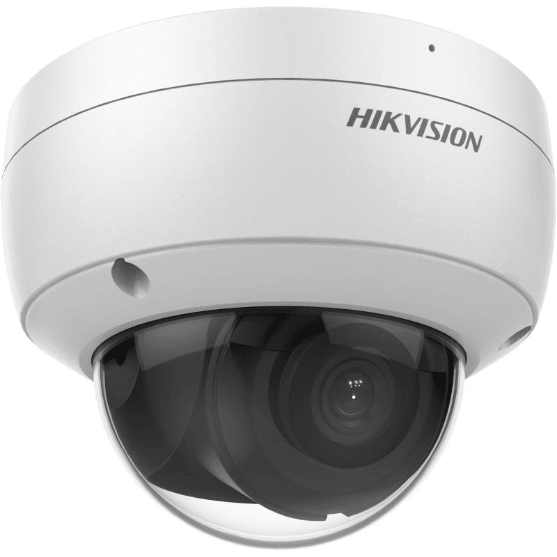 Hikvision 8MP AcuSense Vandal Dome Camera: 4K, PoE, AI Security, Built-in Mic (DS-2CD2183G2-IU) image