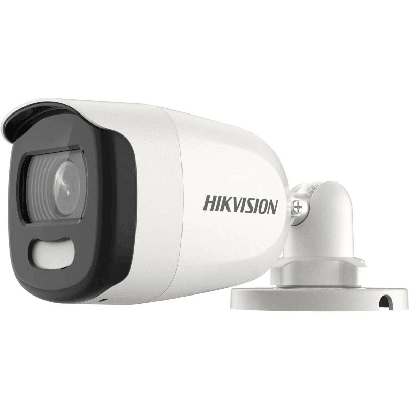 HIKVISION 5 MP ColorVu Fixed Mini Bullet Camera. Clear imaging even against strong back lighting due to 130 dB true WDR technology. DS-2CE10HFT-F image
