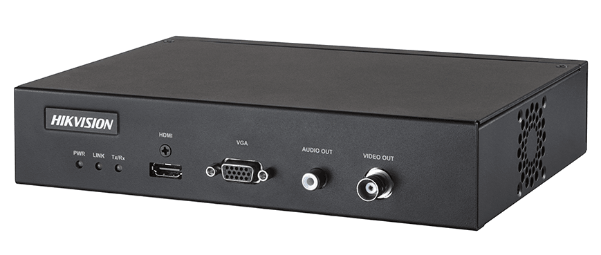 Hikvision DS-6901UDI 4K decoder Provides HDMI, VGA, and BNC output interfaces, Up to 4K (3840 ?? 2160@30Hz) via HDMI output interface, PS, RTP, TS, ES, HIK encapsulation formats, H.265+, Three encoding levels: baseline, main, and high-profile image