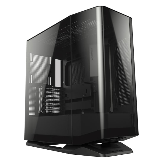 COUGAR FV270 Black Mid Tower Gaming Case with Tempered Curved Glass, 120mm Reversed ARGB PWM Bottom Fan pre-installed, Compatible with reverse cable/connector motherboard |  3858M60.0001 image